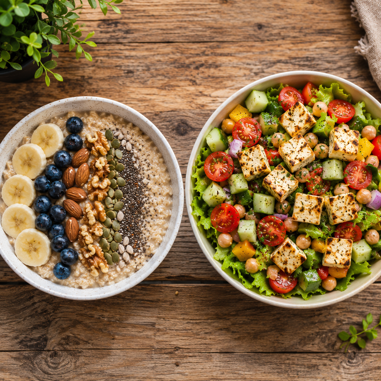 Oats & Salad Bowls